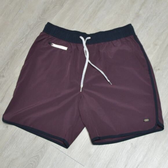 Leg3nd Discovery Men's Maroon & Black Athletic Shorts Size Large - Picture 1 of 6
